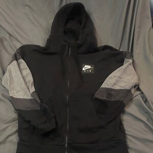 Nike Black and Gray Hoodie